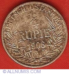 Image #1 of 1/4 Rupie 1906 J
