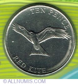 10 Pence 2022 - Red Kite