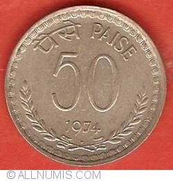 Image #2 of 50 Paise 1974 (B)