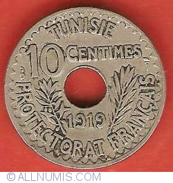 Image #2 of 10 Centimes 1919 (ah1337)