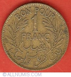 Image #2 of 1 Franc 1921 (AH1340)