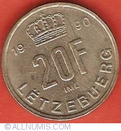 Image #2 of 20 Francs 1990