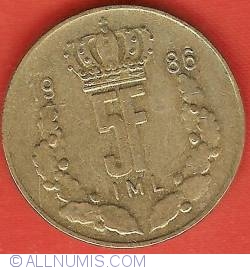 Image #2 of 5 Francs 1986