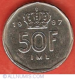 Image #2 of 50 Francs 1987
