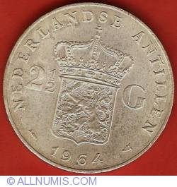 Image #2 of 2-1/2 Gulden 1964