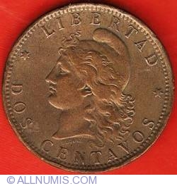 Image #2 of 2 Centavos 1890