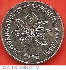 Image #2 of 2 Francs 1986