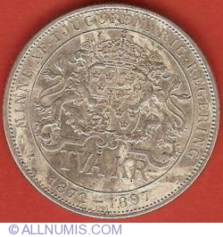 2 Kronor 1897 - Silver Jubilee