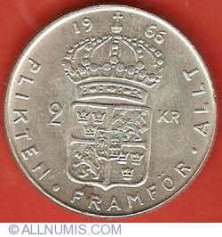 Image #2 of 2 Kronor 1966
