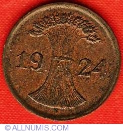 Image #2 of 2 Reichspfennig 1924 D