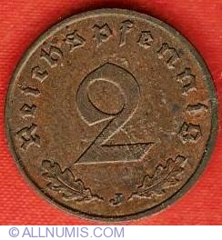 2 Reichspfennig 1938 J