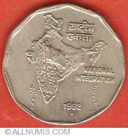 Image #2 of 2 Rupees 1992 (B)