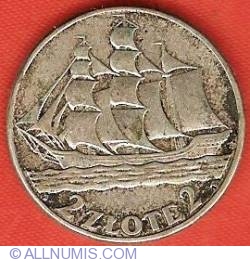 2 Zlote 1936 - 15th Anniversary of Gdynia Seaport