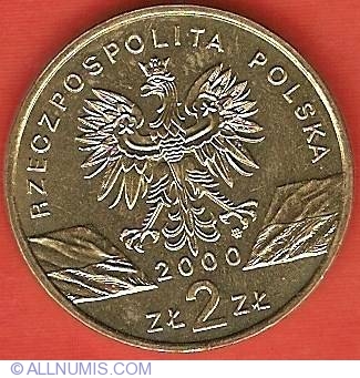 Eagle with wings open Poland 1949-20 Groszy Aluminum Coin #2