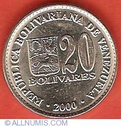 20 Bolivares 2000