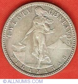 Image #2 of 20 Centavos 1916
