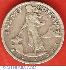 Image #2 of 20 Centavos 1944 D