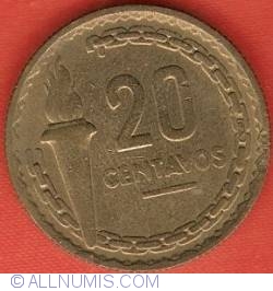 Image #2 of 20 Centavos 1954
