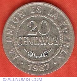 Image #2 of 20 Centavos 1987