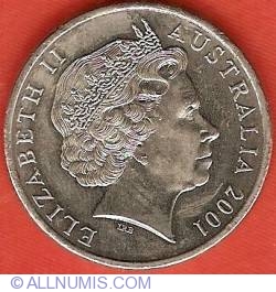 Image #2 of 20 Cents 2001 - Sir Donald Bradman