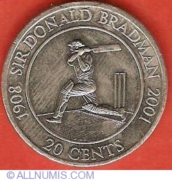 Image #1 of 20 Cents 2001 - Sir Donald Bradman