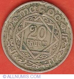 Image #2 of 20 Francs 1947 (AH1366)
