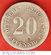 Image #1 of 20 Pfennig 1876 F