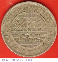 Image #2 of 200 Reis 1889