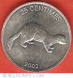 25 Centimes 2002