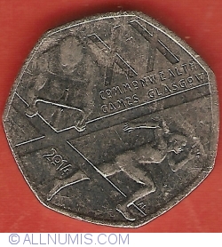 50 Pence 2014 - Commonwealth Games