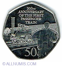 Image #2 of 50 Pence 2025 - First Passenger Steam Train