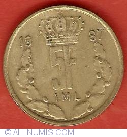 Image #2 of 5 Francs 1987