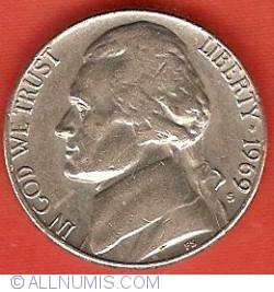 Image #1 of  Jefferson Nickel 1969 S