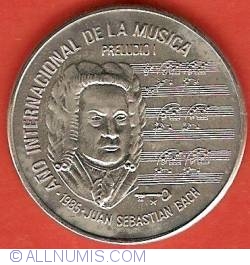 Image #2 of 1 Peso 1985 - International Year of Music