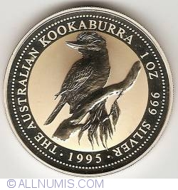 Image #2 of 1 Dollar 1995 - Kookaburra