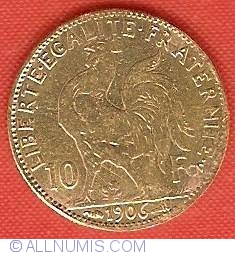 Image #2 of 10 Francs 1906