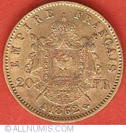 Image #2 of 20 Francs 1862 A