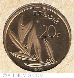 Image #2 of 20 Francs 1990 (België)