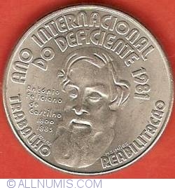 Image #2 of 25 Escudos 1981 - International Year of Disabled Persons