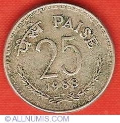 Image #2 of 25 Paise 1988 (B)