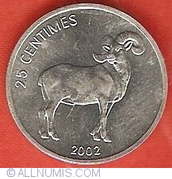 25 Centimes 2002