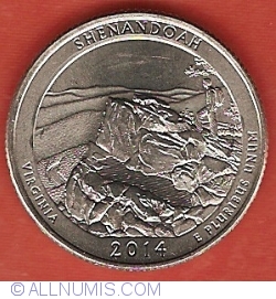 Image #2 of Quarter Dollar 2014 D - Virginia Shenandoah