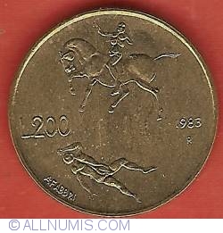 Image #2 of 200 Lire 1983 R - Nuclear War Threat