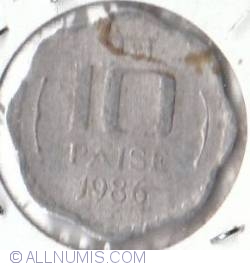 Image #2 of 10 Paise 1986 (C)