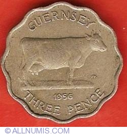 Image #2 of 3 Pence 1956