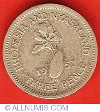Image #2 of 3 Pence 1957