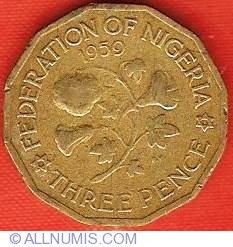 Image #1 of 3 Pence 1959