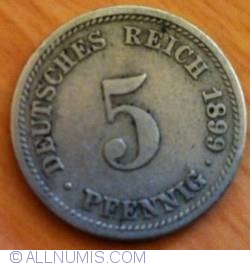 5 Pfennig 1899 D