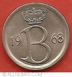 Image #2 of 25 Centimes 1968 (Belgique)