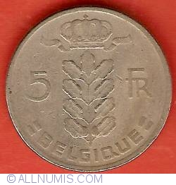 Image #1 of 5 Francs 1963 (Belgique)